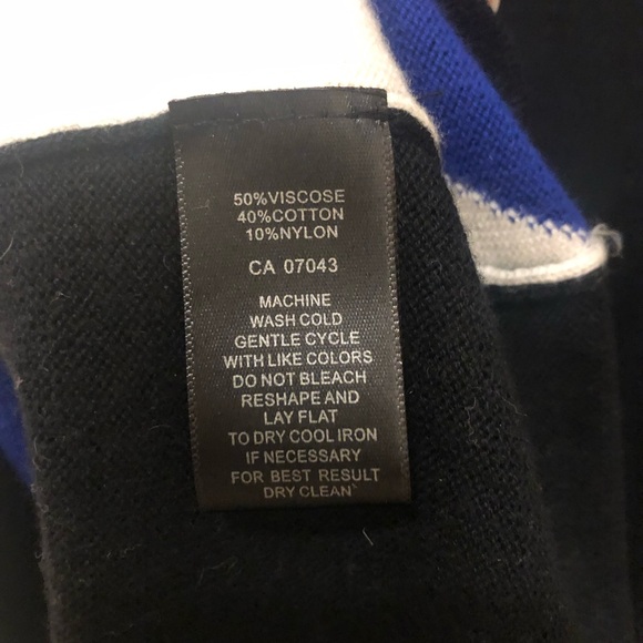 Colour Block Long Sleeve Sweater Dress in Black, Turquoise, Royal Blue - Picture 4 of 5